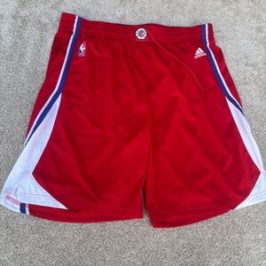 Los Angeles Clippers Adidas NBA 3G Swingman Shorts Men's Size XXL Red NWT